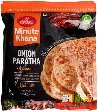 Buy Haldirams Frozen Onion Paratha Online, Lakshmi Stores from UK