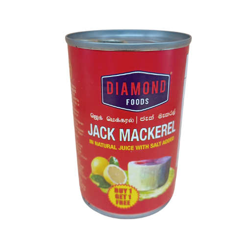 DIAMOND FOODS TIN JACK MACKEREL WITH SALT ADDED 425G (BUY 1 GET 1 FREE)