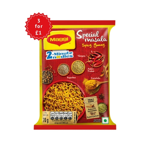 MAGGI NOODLES SPECIAL MASALA 70G (3 FOR £1)