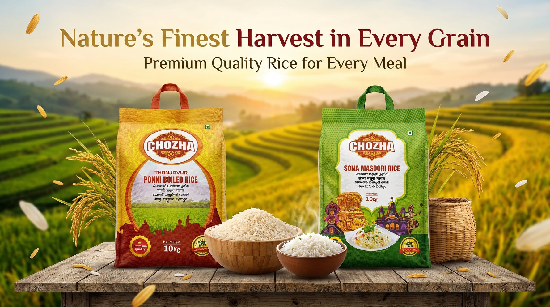 Chozha Ponni Boiled Rice vs Sona Masoori , Which One Actually Belongs in Your Kitchen?
