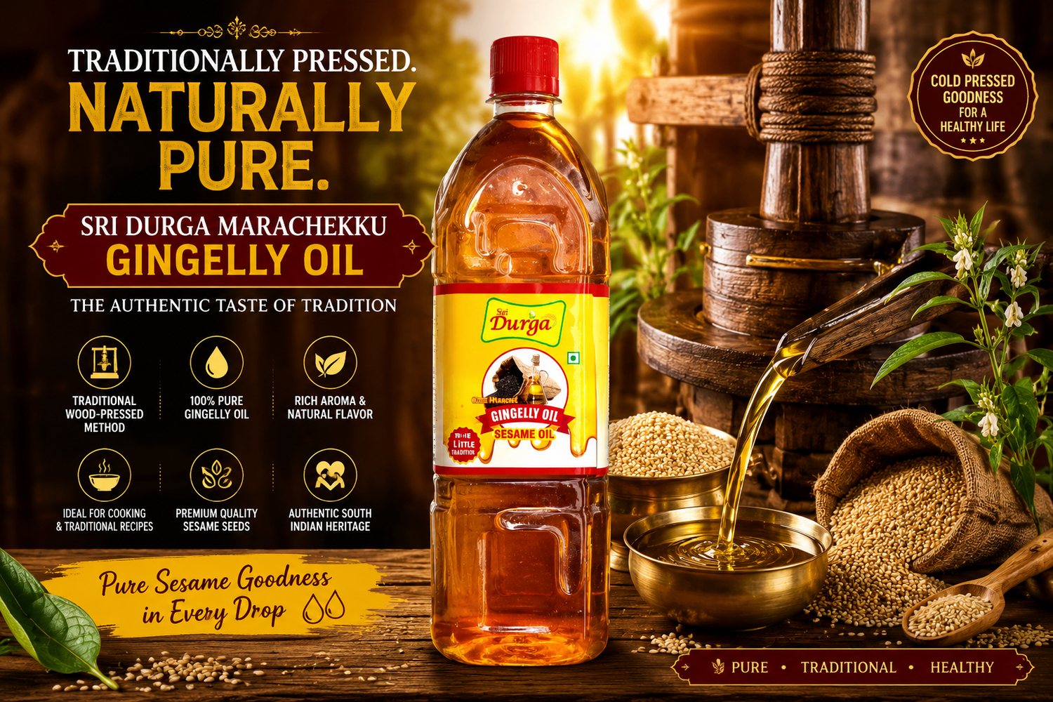 Sri Durga Marachekku Gingelly Oil