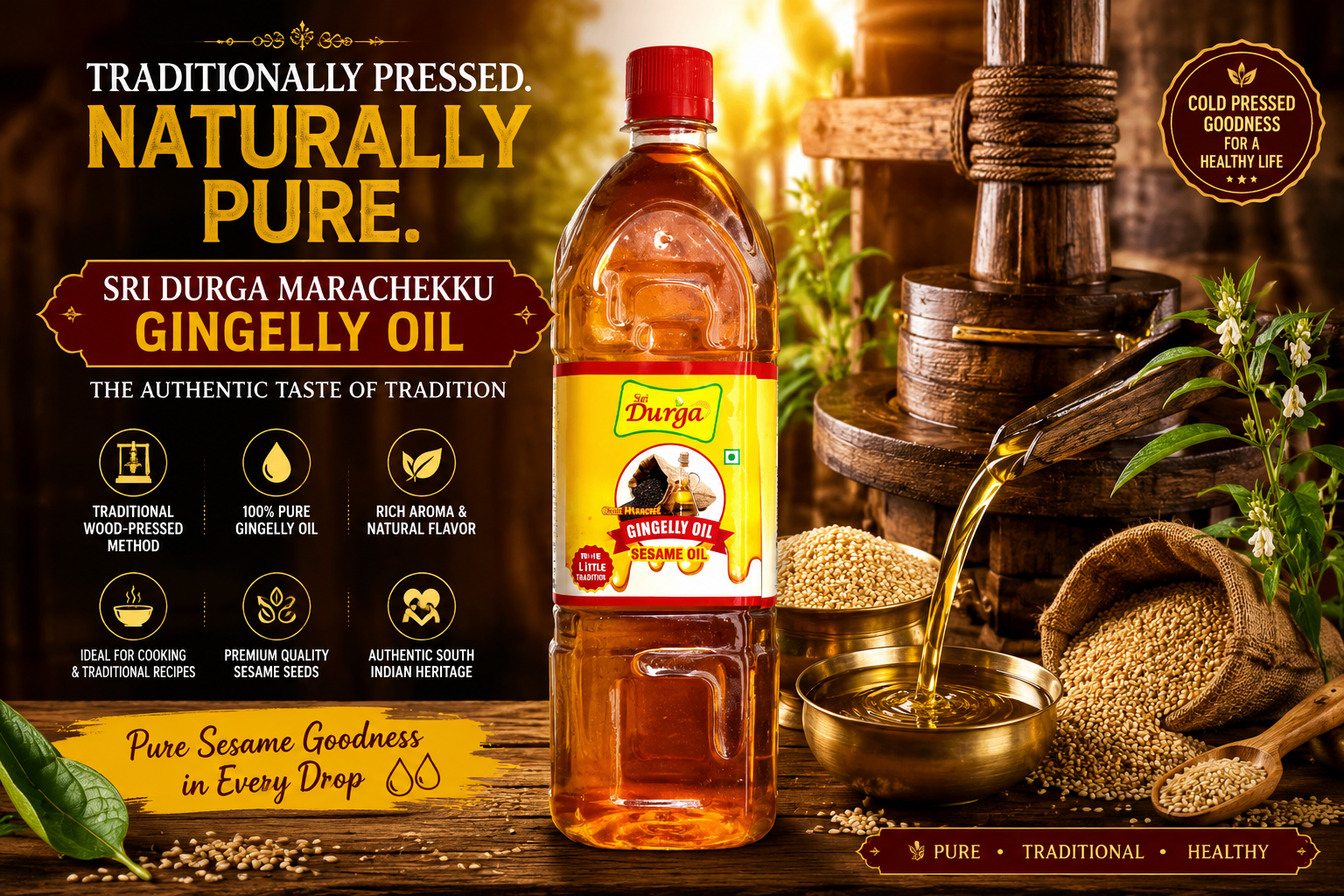 Sri Durga Marachekku Gingelly Oil