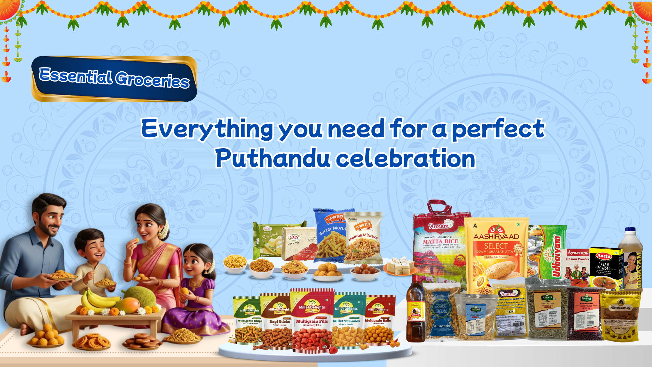 Essential Groceries for a Traditional Tamil New Year Feast