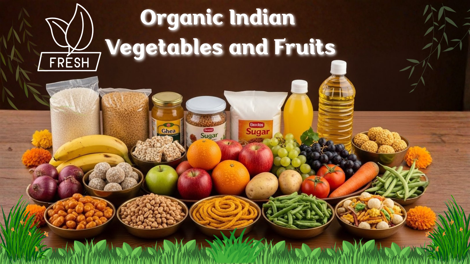 Are there Indian online grocery stores offering organic products in the UK?