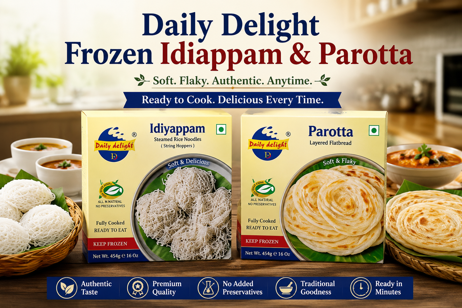 Daily Delight Frozen Idiappam and Parotta: Are They Worth Buying Online in the UK?