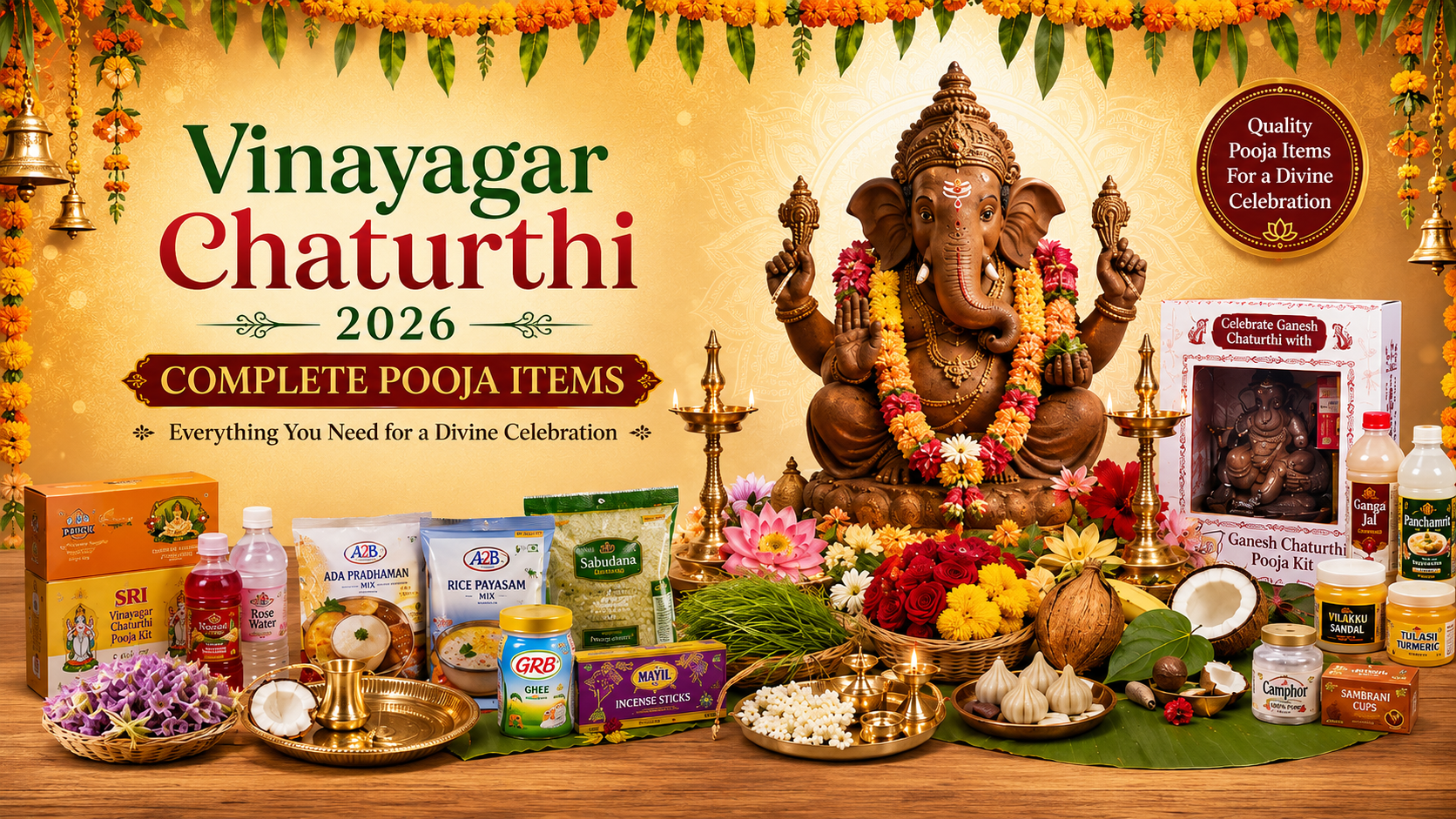 Vinayagar Chaturthi 2026: Complete Pooja Items Checklist for UK Families