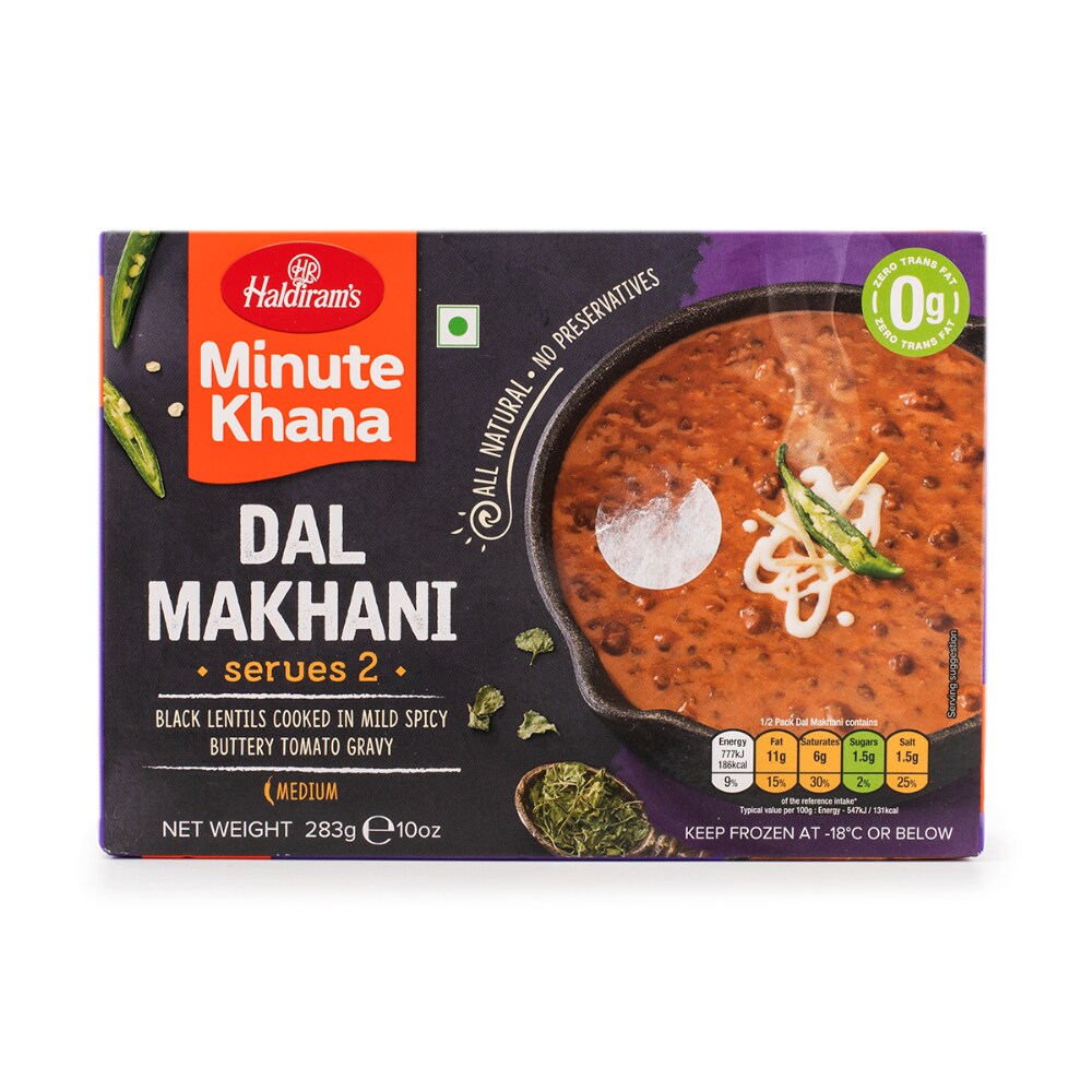 HALDIRAMS FROZEN VEGAN DAL MAKHANI B1G1 - 283G