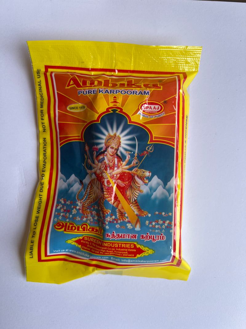 AMBIKA CAMPHOR KATTI KARPURAM 50G