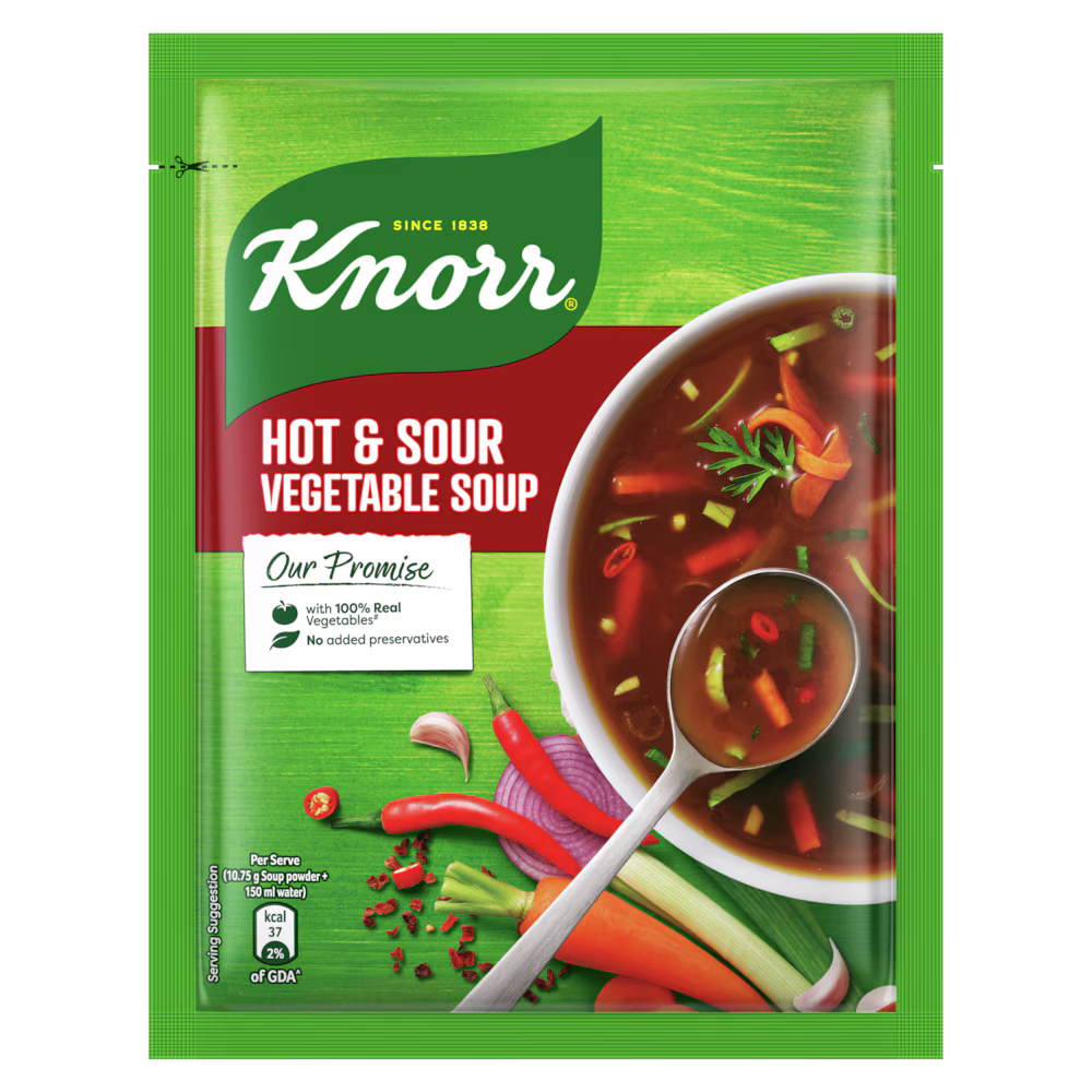 KNORR HOT & SOUR VEG SOUP 51G