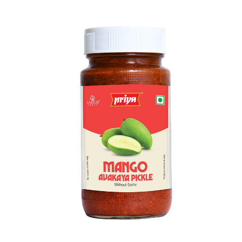Buy Priya Avakaya Mango Pickle (Without Garlic) 300G Online