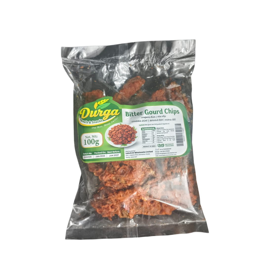 DURGA SWEETS & SNACKS BITTER  GOURD CHIPS 100G