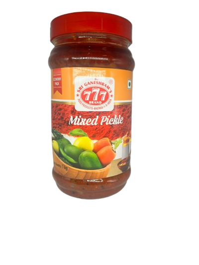777 Economy Mixed Pickle 1kg – spicy Indian mixed vegetable pickle
