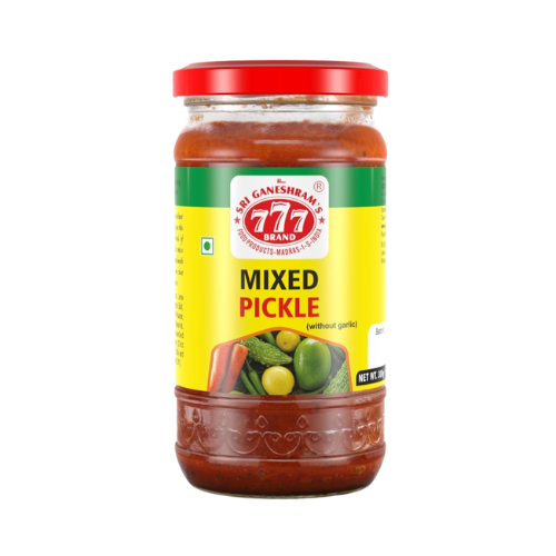 777 Mixed Pickle 300g – spicy Indian mixed vegetable pickle for meals