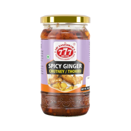 Buy 777 Spicy Ginger Chutney / Thokku 300G Online