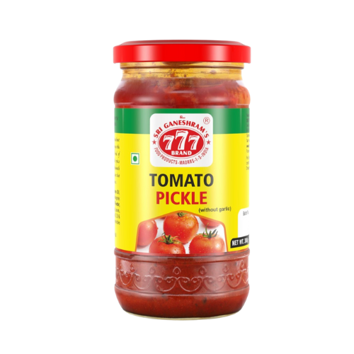 777 Tangy Tomato Pickle 300g – spicy Indian pickle with tomatoes for meals