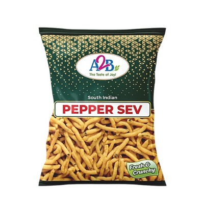 A2B Pepper Sev 200g – crunchy South Indian snack with pepper spice