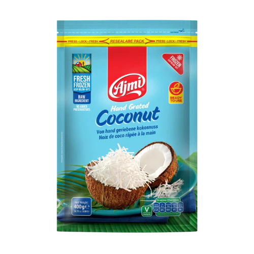 AJMI FROZEN SLICED COCONUT 400G