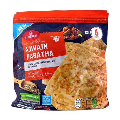 Buy Haldirams Frozen Ajwain Paratha Online, Lakshmi Stores from UK