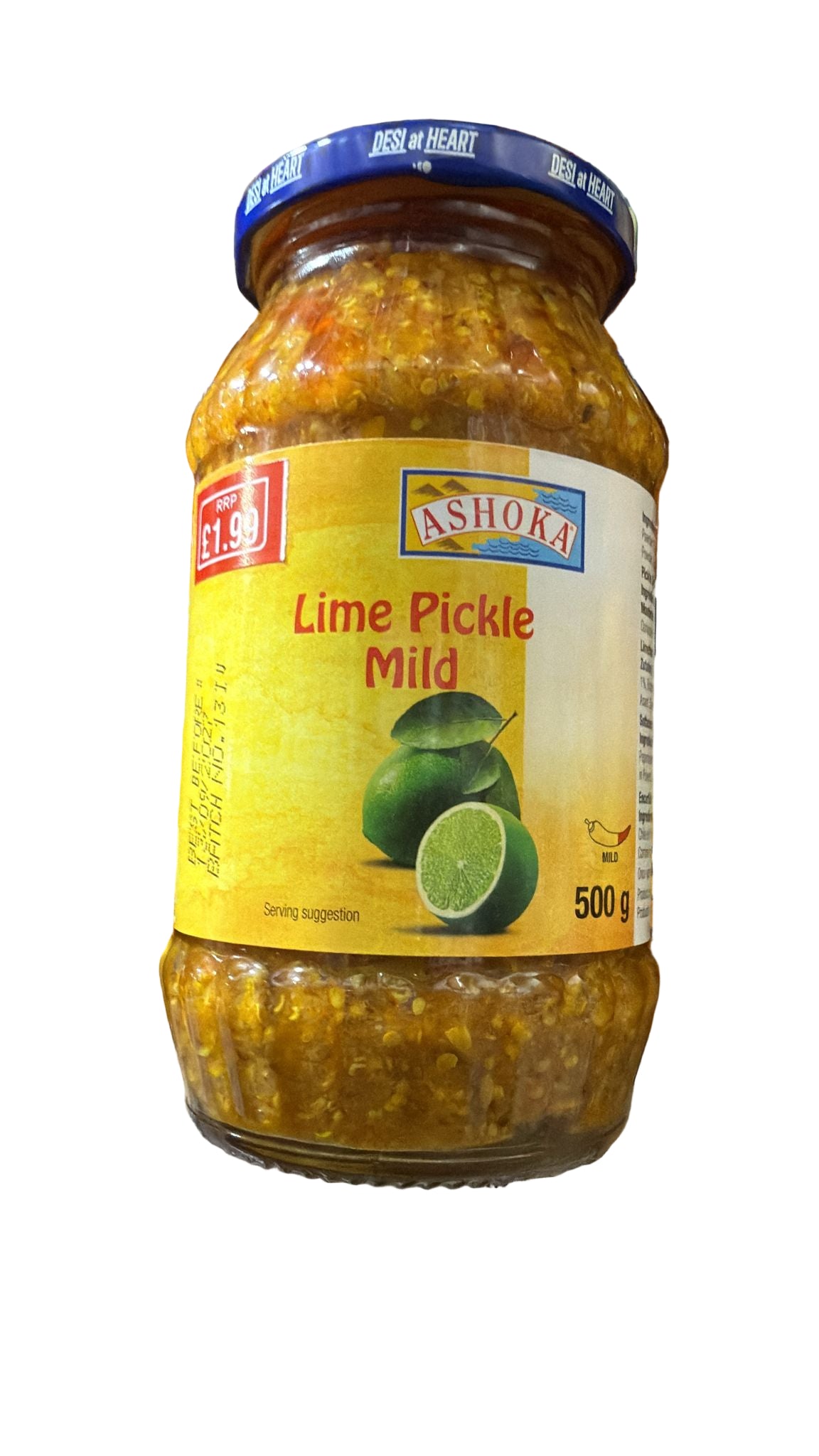 ASHOKA LIME PICKLE MILD 500G