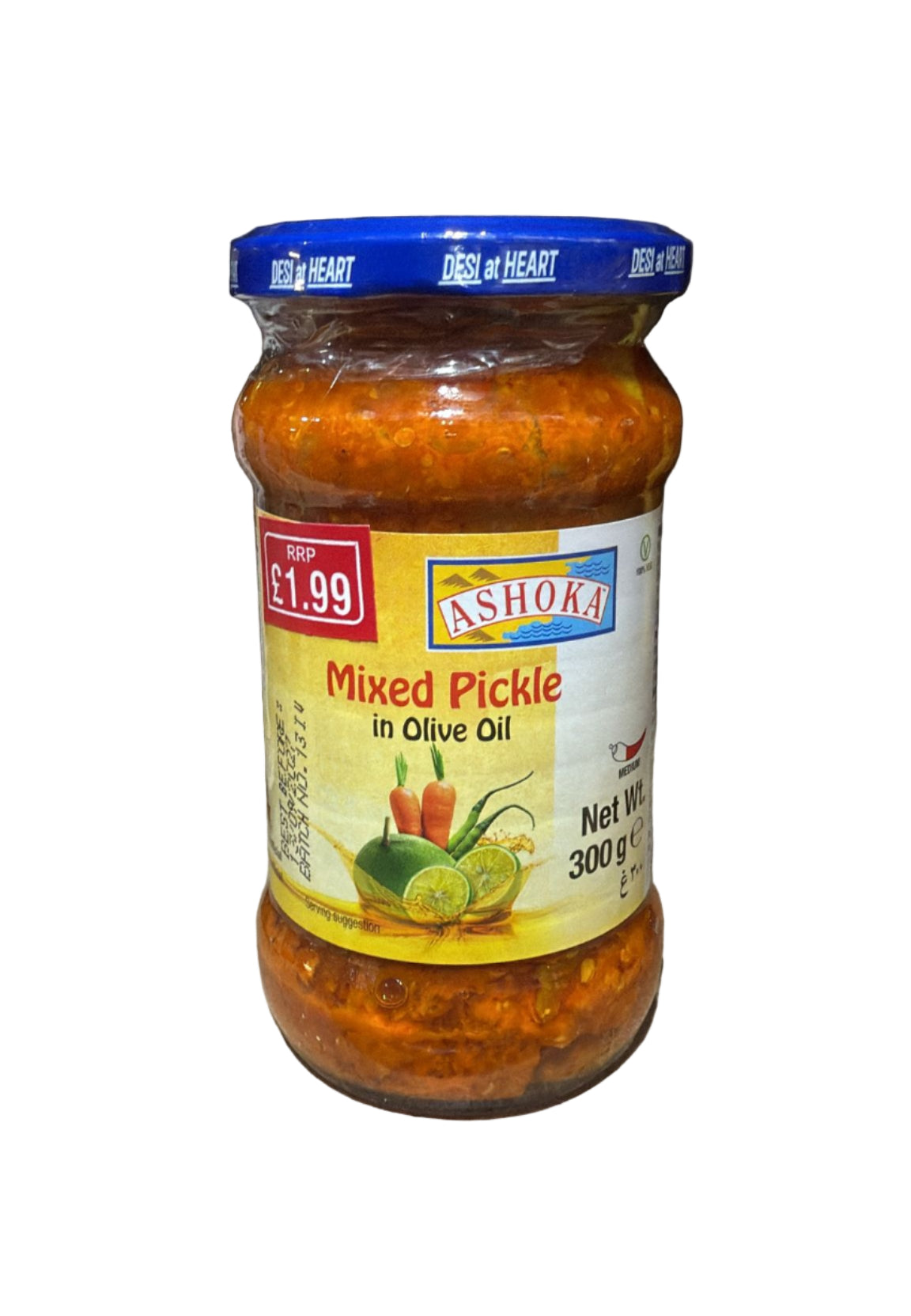 ASHOKA MIXED PICKLE IN OLIVE OIL 300G