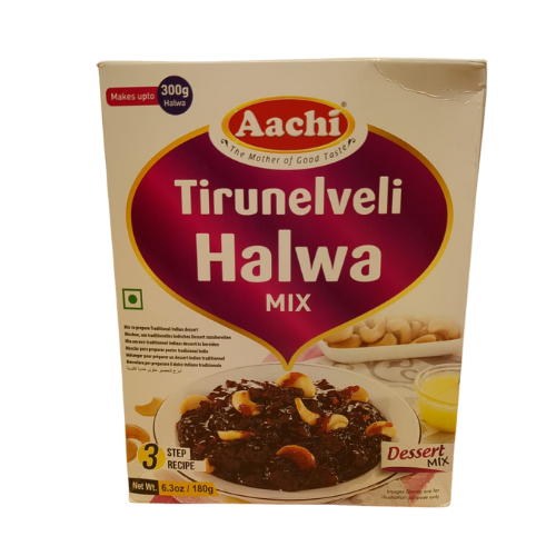 Aachi Thirunelveli Halwa Mix 180g with free Aachi Biryani Masala 50g – South Indian sweet mix.