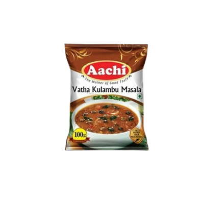 Aachi Vathakulambu Masala 100g – Spice blend for authentic South Indian tangy curry.