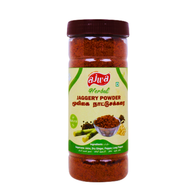 Ajwa Herbal Jaggery Powder 500g – Natural sweetener for healthy recipes.