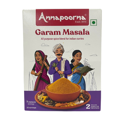 Annapoorna Garam Masala 200g – Aromatic spice blend for Indian cooking.