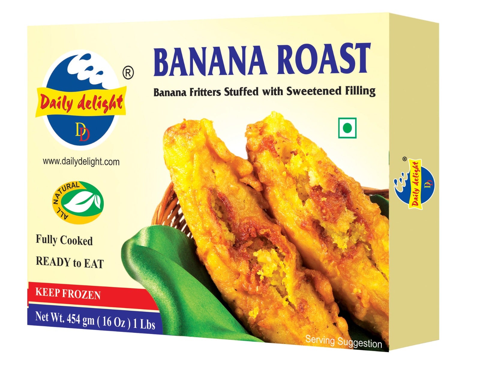 Buy Daily Delight Frozen Banana Roast 454G Online