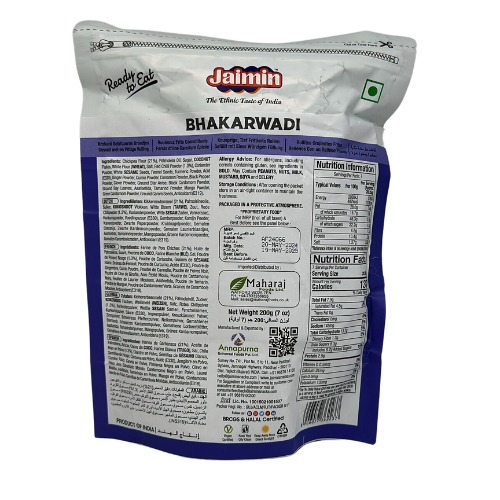 JAIMIN BHAKARWADI (NO ONION-GARLIC) 200G