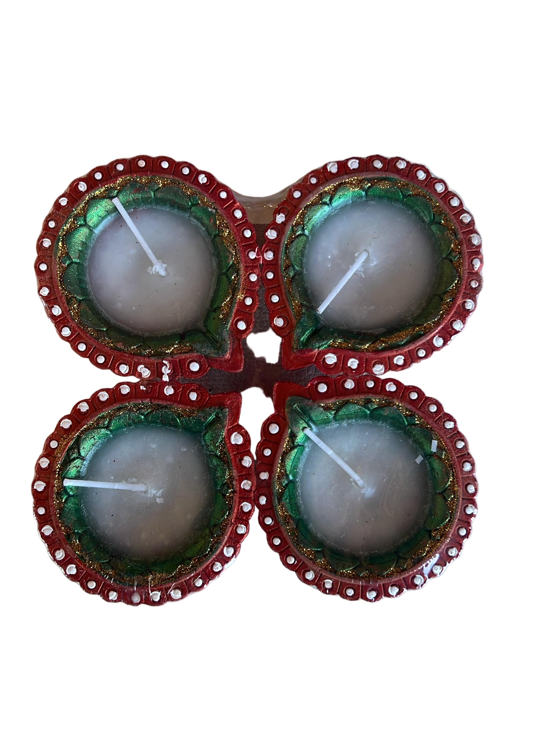 Buy Designed Clay Wax Diya C26 (6Pcs) Online