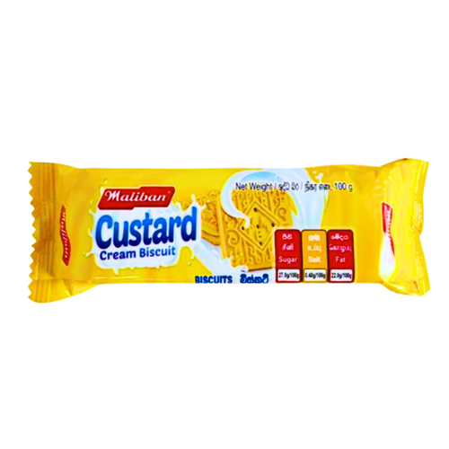 MALIBAN CUSTARD CREAM 100G (2 FOR £1.20)