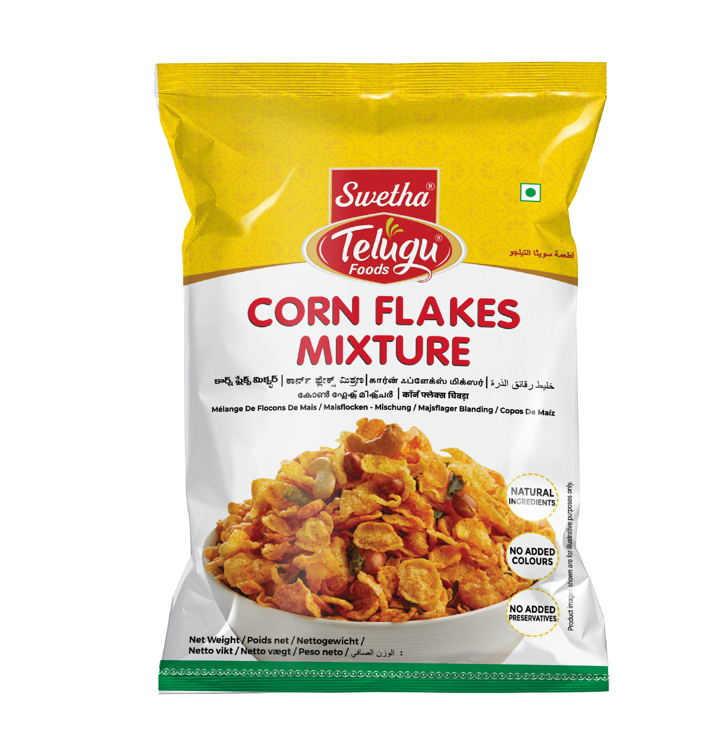 SWETHA-TELUGU FOODS- CORN FLAKES MIXTURE - 170G