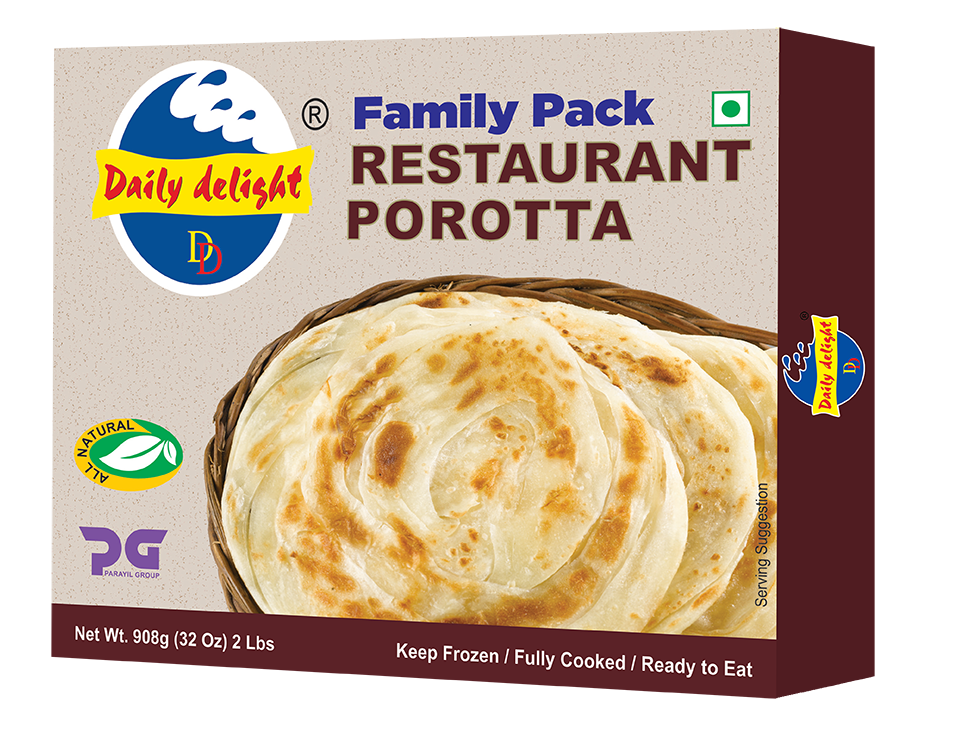 Buy Daily Delight Frozen Restaurant Parotta 908G Online