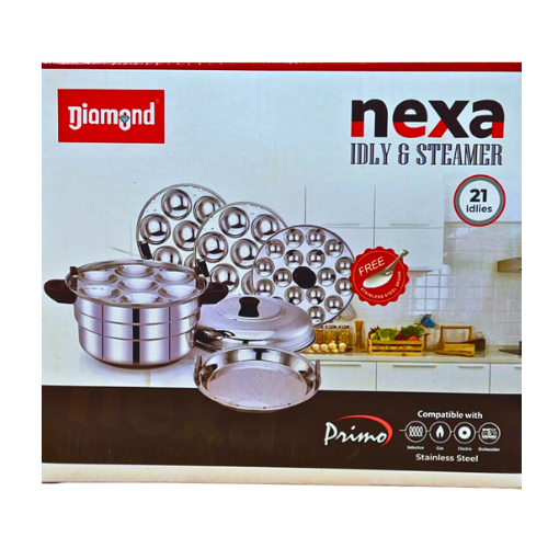 Buy Diamond Idly Pot NX Range with Steamer - 21 Pits Online