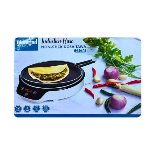 DIAMOND INDUCTION BASE NON STICK TAWA 280MM