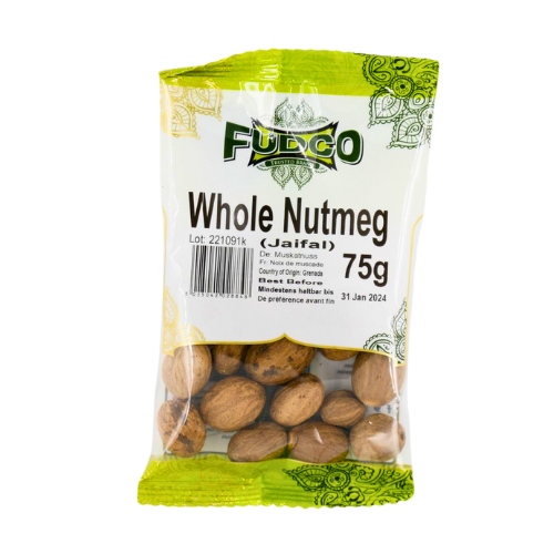 Buy Fudco Nutmeg Whole (Jaifal) 75g Online
