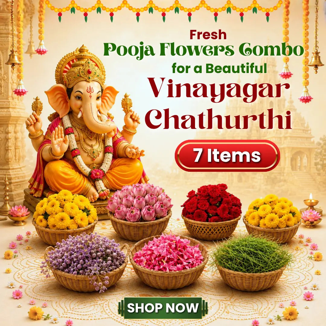 PRE ORDER- VINAYAGAR CHATHURTHI FLOWER COMBO KIT