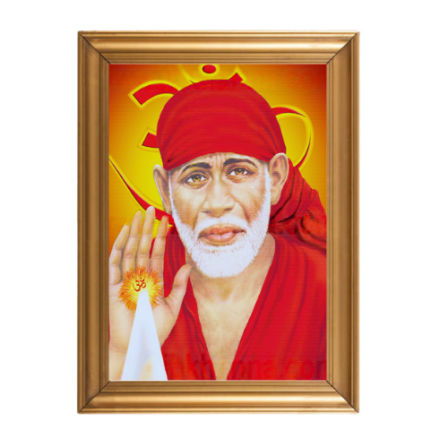 Buy SAI BABA GOD PHOTO A4 SIZE FRAME Online