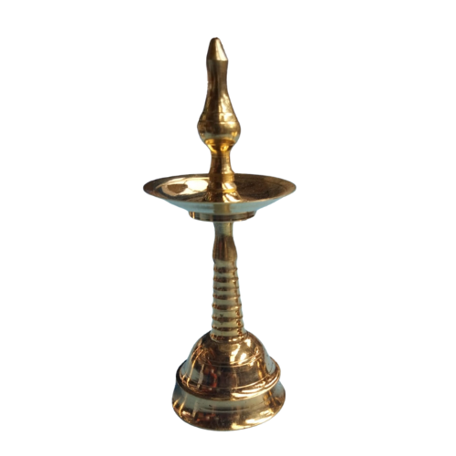 Buy BRASS VEL SHAPED KUTHU VILAKKU SIZE 18 - 1 PIECE Online