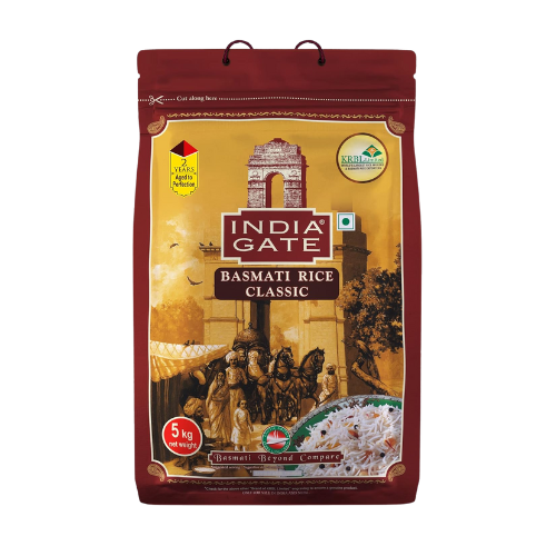 Buy INDIA GATE BASMATI RICE BAG CLASSIC 5KG Online