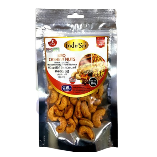 Buy INDU SRI BBQ CASHEW NUTS 100G Online
