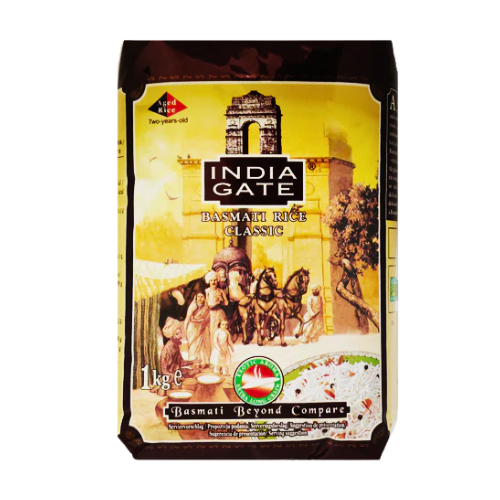 Buy INDIA GATE CLASSIC BASMATI RICE 1KG Online