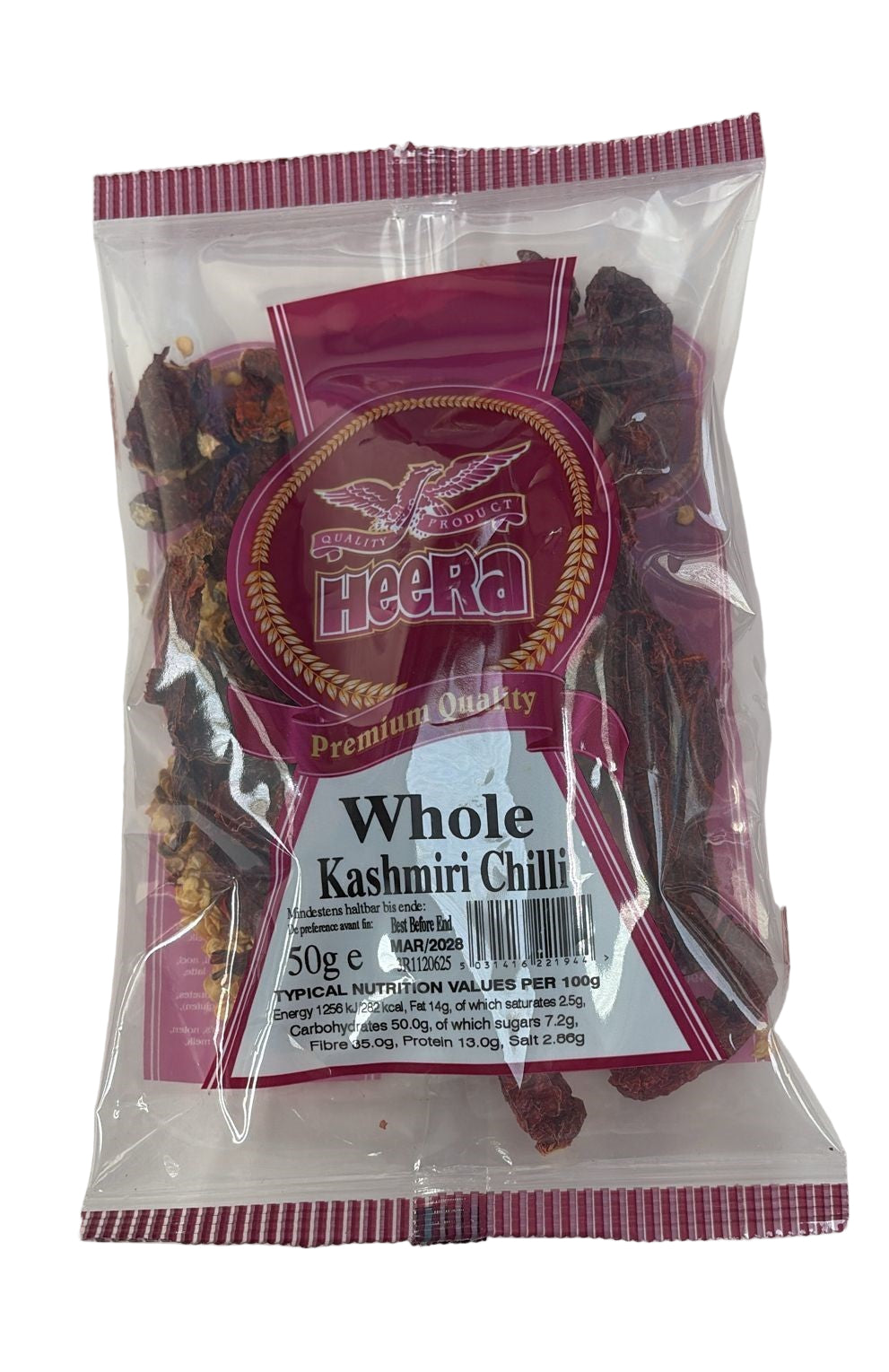 Buy Heera Kashmiri Chilli Whole 50G Online