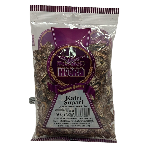 Buy HEERA KATRI SUPARI (ROUND SLICED BETEL NUT) 150G Online