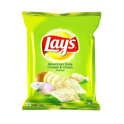 Buy LAYS AMERICAN STYLE CREAM AND ONION 52G Online