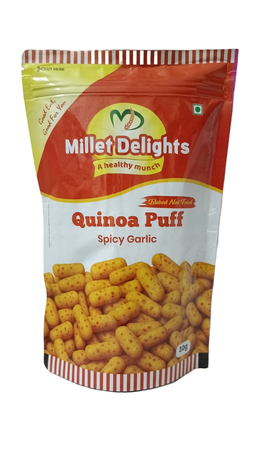 MILLET DELIGHTS - SPICY GARLIC PUFF 30G