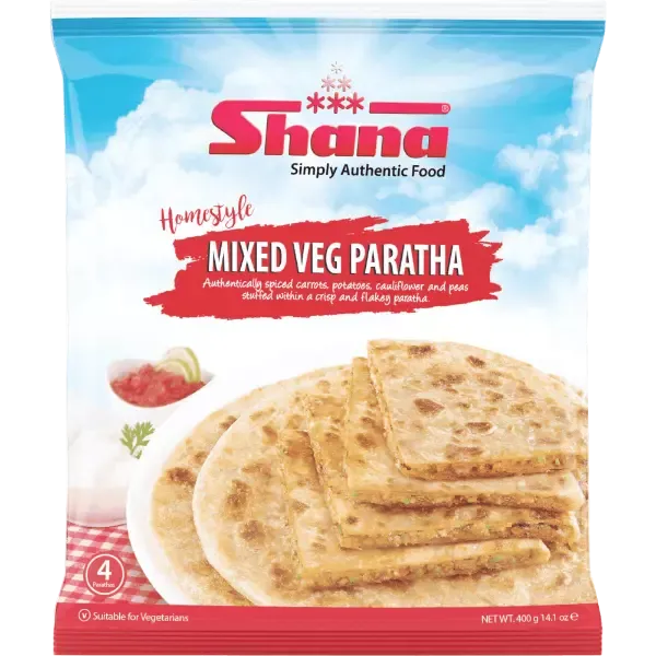Buy Shana Mixed Veg Paratha 400g Online