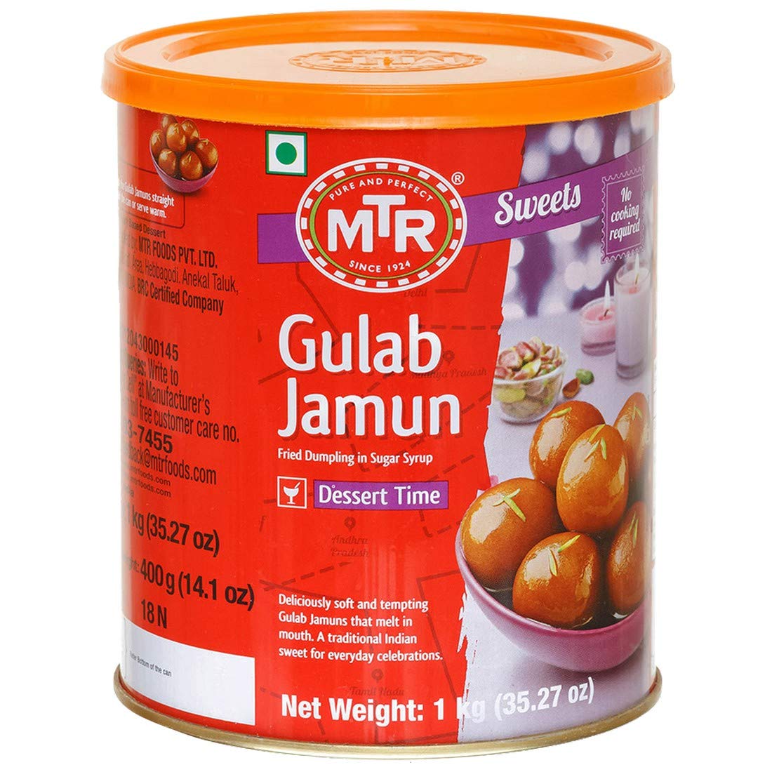 GEN-MTR GULAB JAMUN TIN 1KG