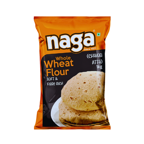 NAGA WHOLE WHEAT FLOUR (CHAKKI ATTA) 1KG